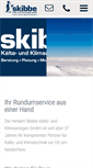 Mobile Screenshot of kaelte-klima-skibbe.de